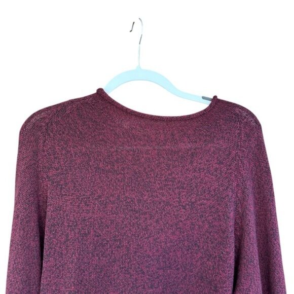 Paka The Cusco Alpaca Wool Sweater Burgundy Red Size Large Handmade in Peru - Picture 3 of 12